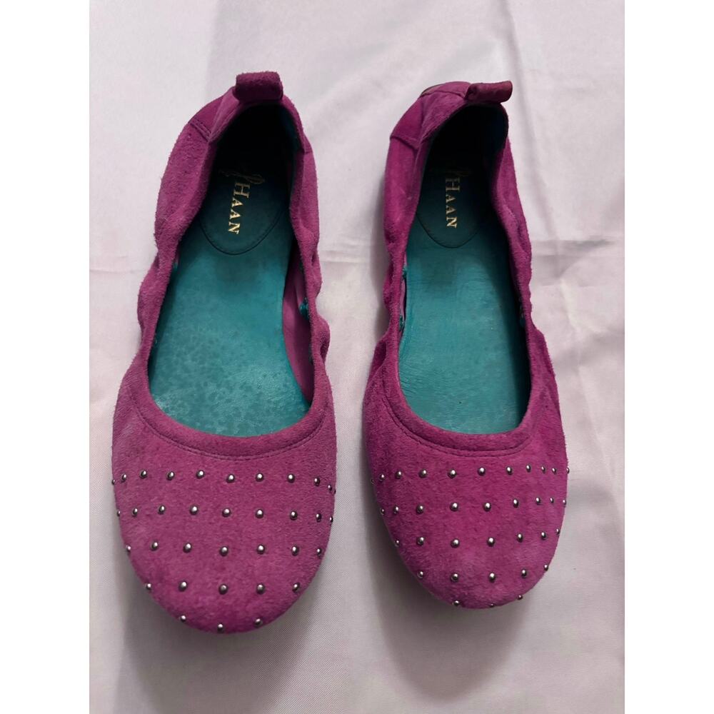 Cole Haan Nike Air Studded Suede Ballet Flats SZ 8